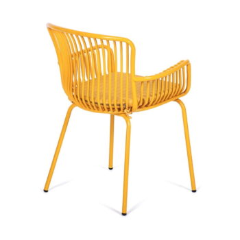 Súprava 2 žltých záhradných stoličiek Bonami Selection Elia – Obrázok 3