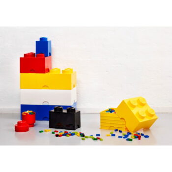 Žltý úložný box štvorec LEGO® - Image 2