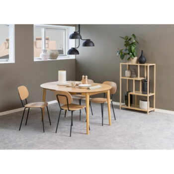 Okrúhly rozkladací jedálenský stôl s doskou v dubovom dekore ø 115 cm Montreux - Actona - Image 7