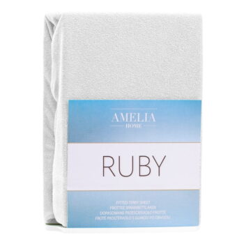 Biela napínacia froté plachta 140x200 cm Ruby – AmeliaHome – Obrázok 3