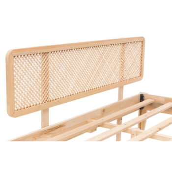 Dvojlôžková posteľ zo smrekového dreva s roštom v prírodnej farbe 180x200 cm Izabelya – Kalune Design – Obrázok 9