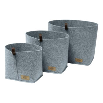 Sivý textilný organizér Wenko Felt, 24 x 16 cm - Image 7