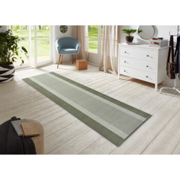 Zelený koberec behúň 250x80 cm Band - Hanse Home - Image 2
