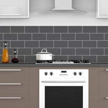 Súprava samolepiek na kachličky 30 ks 20x10 cm Subway Tiles Grey - Ambiance - Image 5