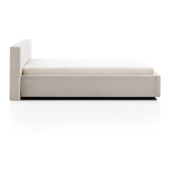Béžová dvojlôžková posteľ s úložným priestorom s roštom 180x200 cm Cube – Meise Möbel - Image 9