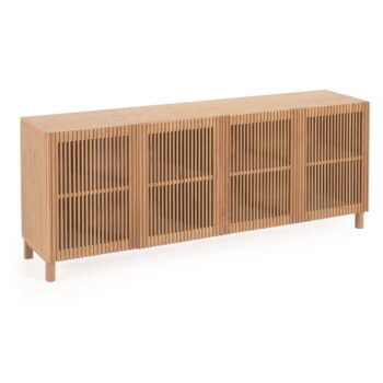 Nízka komoda v dekore duba v prírodnej farbe 180x72 cm Beyla – Kave Home