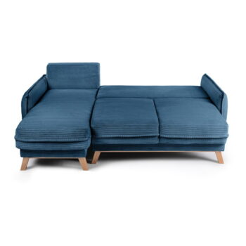 Variabilná modrá menčestrová rozkladacia rohová pohovka Tori – Bonami Selection – Obrázok 11