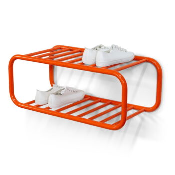 Oranžový kovový závesný vešiak na topánky Retro – Spinder Design - Image 3