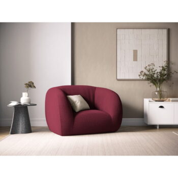 Vínové kreslo z textílie buklé Essen – Cosmopolitan Design - Image 5