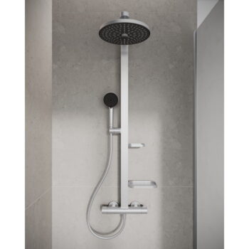 Kovová sprchová súprava v matne striebornej farbe 111 cm ALU+ – Ideal Standard - Image 2