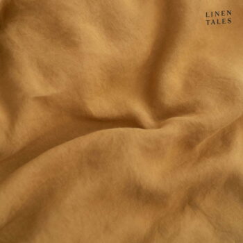 Obliečky na dvojlôžko z konopného vlákna v horčicovej farbe 200x200 cm - Linen Tales - Image 11