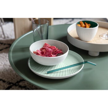 Zeleno-biely porcelánový dezertný tanier Villeroy & Boch It’s my match, ø 24 cm – Obrázok 3
