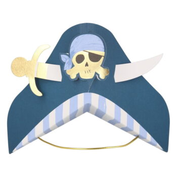 Papierové čiapky v súprave 8 ks Pirate – Meri Meri – Obrázok 3