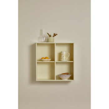 Svetložltá závesná knižnica 70x70 cm Mistral – Hammel Furniture – Obrázok 3