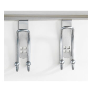 Súprava 2 závesných háčikov na dvere v striebornej farbe Wenko Door Hook - Image 6
