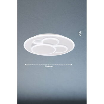 Biele LED stmievateľné stropné svietidlo Dots – Fischer & Honsel - Image 3