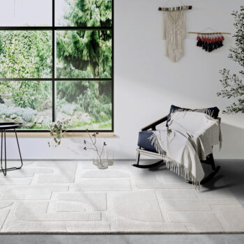 Krémovobiely ručne tkaný vlnený koberec 120x170 cm Alexis – Villeroy&Boch - Image 3