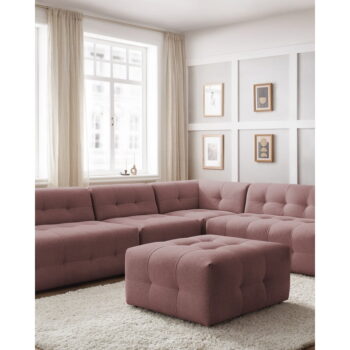 Tmavoružová rohová pohovka (pravý roh) Kleber - Bobochic Paris - Image 6