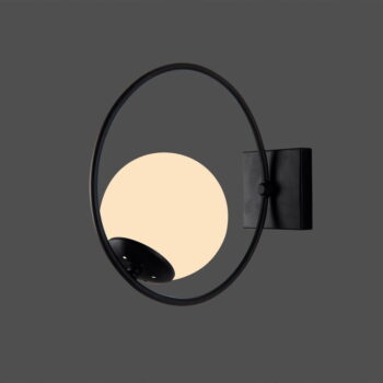 Čierne nástenné svietidlo ø 15 cm Ates – Squid Lighting - Image 3