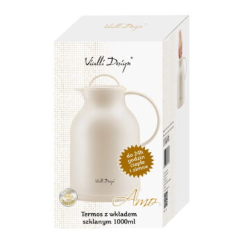 Béžová termoska Vialli Design, 1 l - Image 6