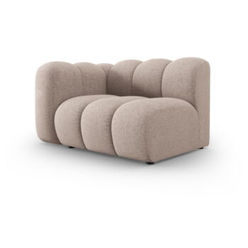 Béžový modul pohovky (ľavý roh) Lupine – Micadoni Home – Obrázok 2
