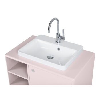 Ružová závesná skrinka s umývadlom bez batérie 80x62 cm Color Bath – Tom Tailor - Image 11