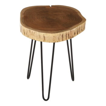 Odkladací stolík s doskou z akácie 46x48 cm Nandri – Premier Housewares - Image 2