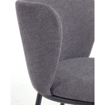 Tmavosivá barová stolička (výška sedadla 65 cm) Ciselia – Kave Home - Image 3