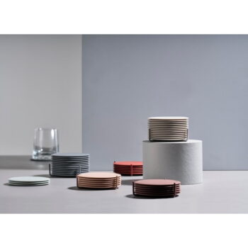 Sada 6 sivých podložiek pod hrnček so stojančekom Zone Singles – Obrázok 3