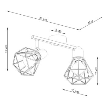 Biele stropné svietidlo ø 10 cm Varpu – Nice Lamps - Image 5