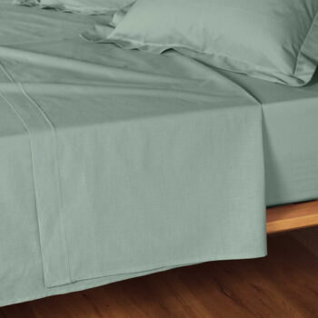Svetlozelená bavlnená plachta 180x290 cm Lina – douceur d'intérieur – Obrázok 2
