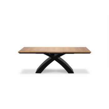 Rozkladací jedálenský stôl s doskou v dubovom dekore 100x170 cm Helga - Windsor & Co Sofas – Obrázok 4