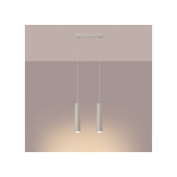 Krémové závesné svietidlo Castro – Nice Lamps - Image 2