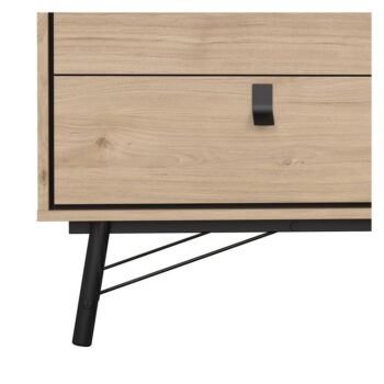 Nízka komoda v dekore duba v prírodnej farbe 153x95 cm Ry – Tvilum – Obrázok 8