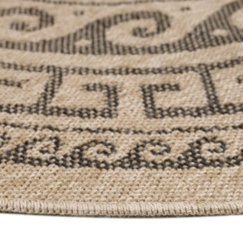 Čierno-béžový okrúhly vonkajší koberec ø 80 cm Comilla – Ayyildiz Carpets - Image 6