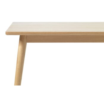 Rozkladací jedálenský stôl s doskou v dubovom dekore v prírodnej farbe 150x90 cm Barrali – Unique Furniture – Obrázok 4