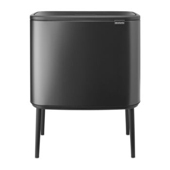 Tmavosivý dotykový oceľový odpadkový kôš na triedený odpad 33 l Bo Touch Bin – Brabantia - Image 3