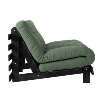 Zelená rozkladacia pohovka 140 cm Roots Black Night – Karup Design - Image 3