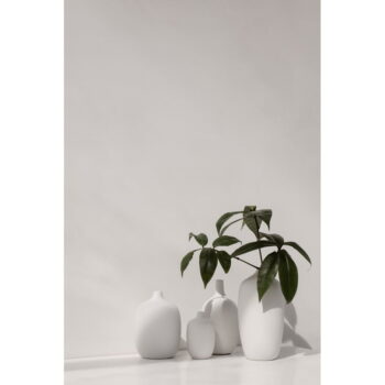 Biela keramická váza Blomus, výška 13 cm – Obrázok 3