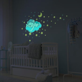 Detská samolepka na stenu 35x30 cm Dreamy Bear - Ambiance - Image 2