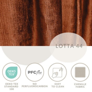 Čalúnená dvojlôžková posteľ v tehlovej farbe s úložným priestorom s roštom 180x200 cm Etero – Maison de Rêve - Image 4
