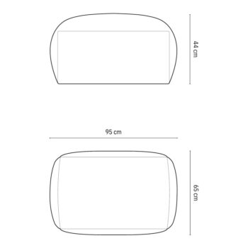 Svetlohnedá modulárna podnožka z textílie bouclé Martina – Micadoni Home – Obrázok 4