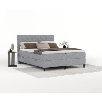 Sivá boxspring posteľ s úložným priestorom 180x200 cm Gwen – Maison de Rêve - Image 7