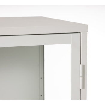 Biela kovová vitrína 90x160 cm Carmel – Unique Furniture – Obrázok 6