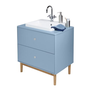 Svetlomodrá závesná skrinka s umývadlom bez batérie 80x62 cm Color Bath – Tom Tailor - Image 6