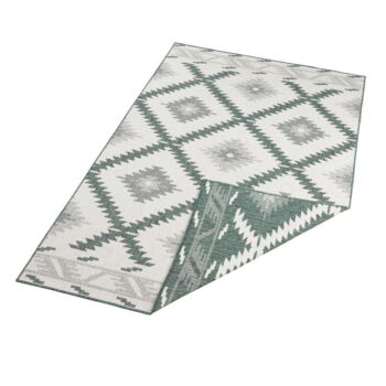 Zeleno-krémový vonkajší koberec NORTHRUGS Malibu, 170 x 120 cm - Image 3