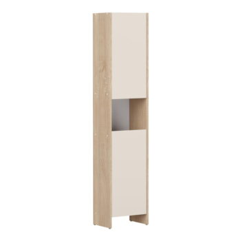 Béžová vysoká kúpeľňová skrinka v dekore duba 38x180 cm Biarritz - TemaHome – Obrázok 3