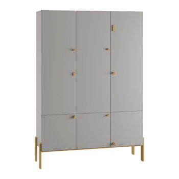 Svetlosivá detská šatníková skriňa 150x170 cm Cube - Pinio - Image 5