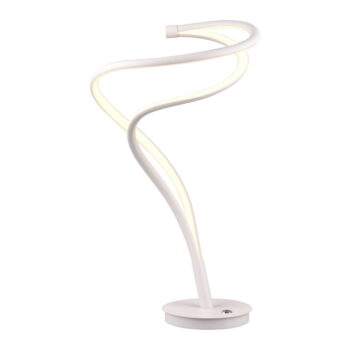 Biela LED stolová lampa s kovovým tienidlom (výška 56 cm) Nala – Trio Select - Image 3