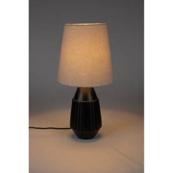 Čierno-béžová stolová lampa Aysa - White Label – Obrázok 6